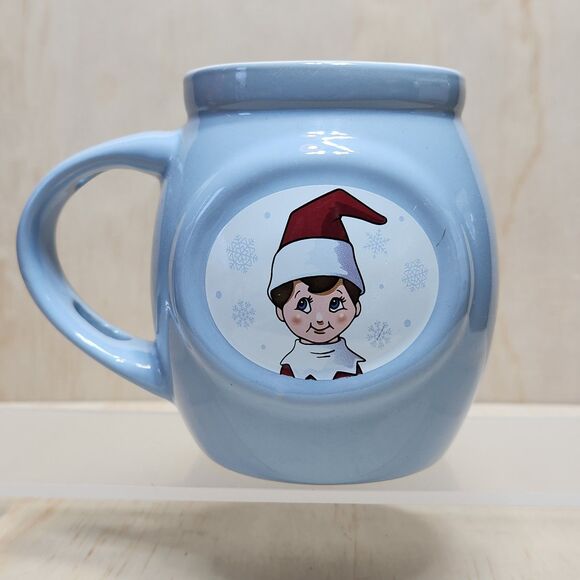 Elf on the Shelf Light Blue Mug Missing Spoon 2020 Coffee Cocoa Cup - Picture 3 of 9